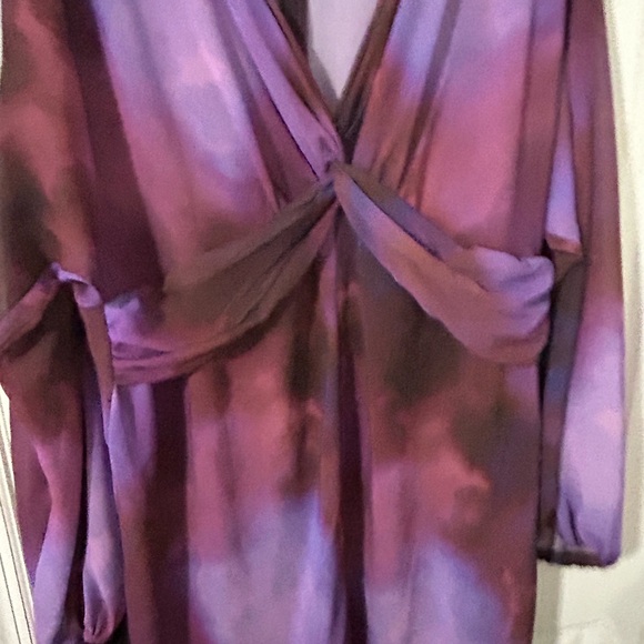 ASOS DESIGN Curve Sheer Knot Front Midi Dress - Picture 7 of 10